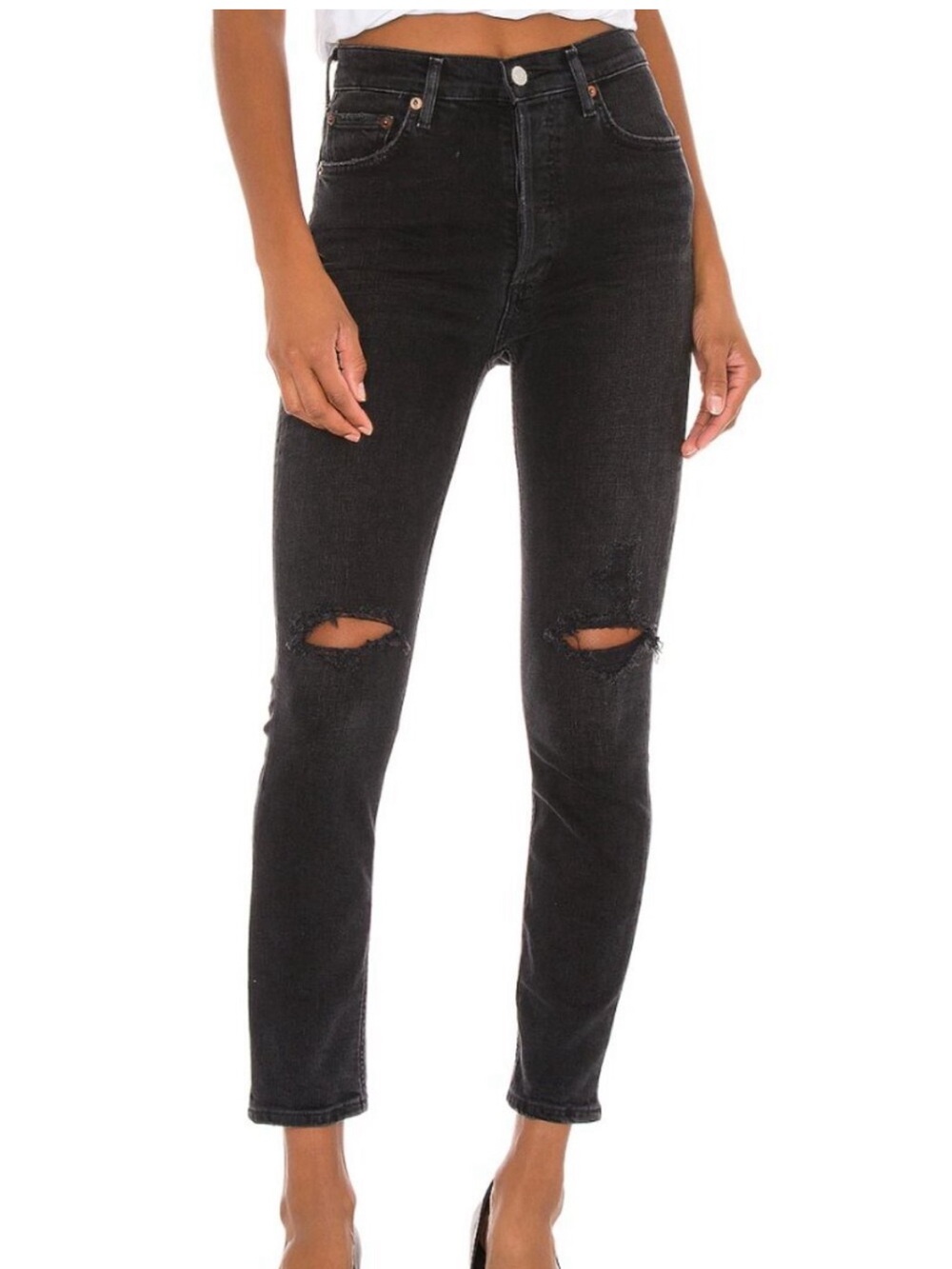 Agolde Nico High Rise Slim Jeans Size 28